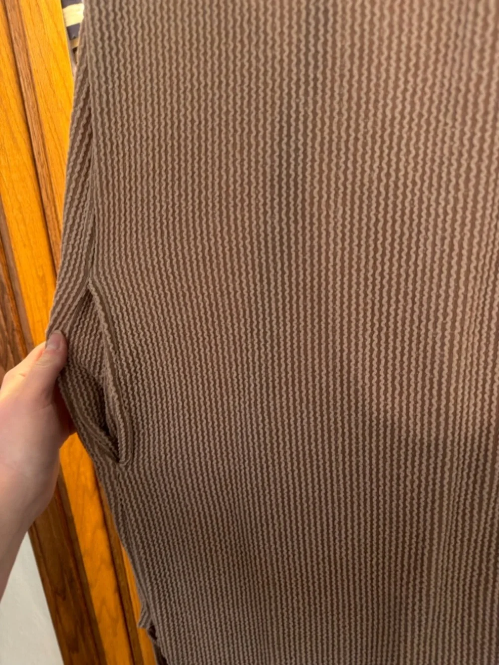 Buckle Sand Ribbed Maxi Dress - Picture 5 of 5